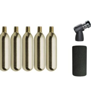 Bike CO2 pump Presta Schrader 16g pack of 5