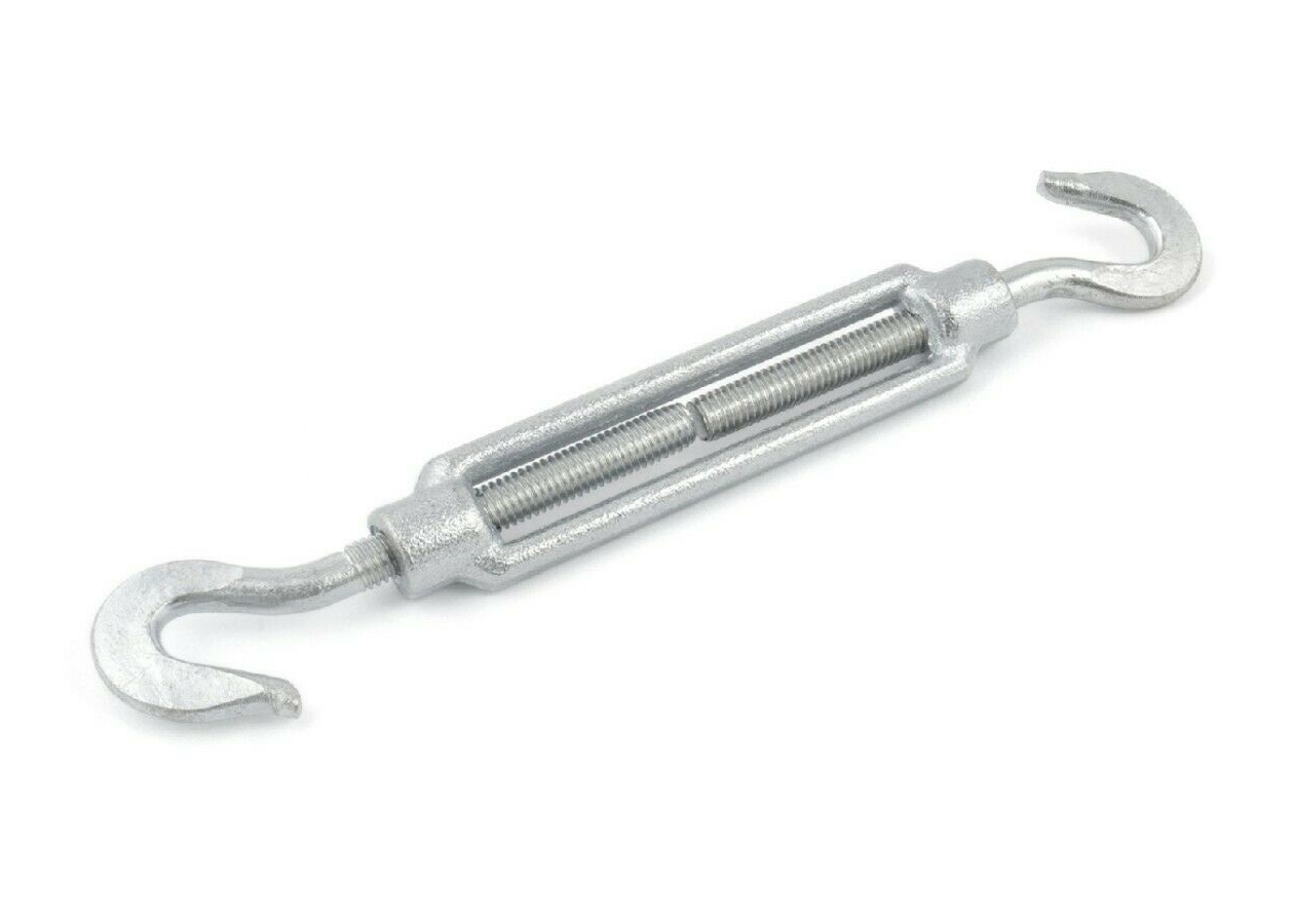 Galvanised Turnbuckle Screw Straining Tensioner Hook- Hook