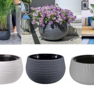 Plant Pot Basket Plaited Flower Planter Bowl Home Garden Decorative Indoor Outdo