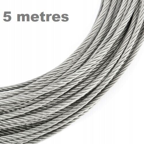 Galvanised Steel Wire Rope Metal Cable Rigging 7 x 7 1mm 2mm 3mm 4mm 5mm 6mm 8mm - Image 12