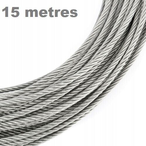 Galvanised Steel Wire Rope Metal Cable Rigging 7 x 7 1mm 2mm 3mm 4mm 5mm 6mm 8mm - Image 14