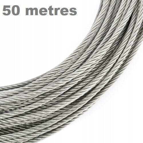 Galvanised Steel Wire Rope Metal Cable Rigging 7 x 7 1mm 2mm 3mm 4mm 5mm 6mm 8mm - Image 17