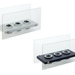 Bio Ethanol Table Fireplace Indoor Outdoor Glass Burner Fire Bioethanol VIC3