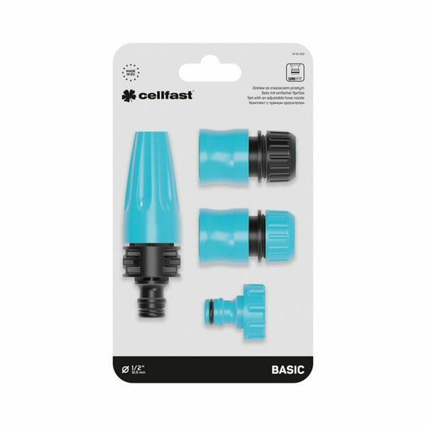 Economic hose nozzle Set1/2'' Cellfast water hose pipe & fittings, fits Hozelock