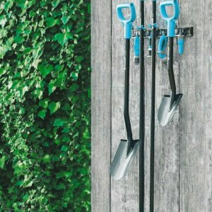 GARDEN TOOL HANGER ORGANISER WALL MOUNTED SHED GARAGE SECURE HOLD TIDY