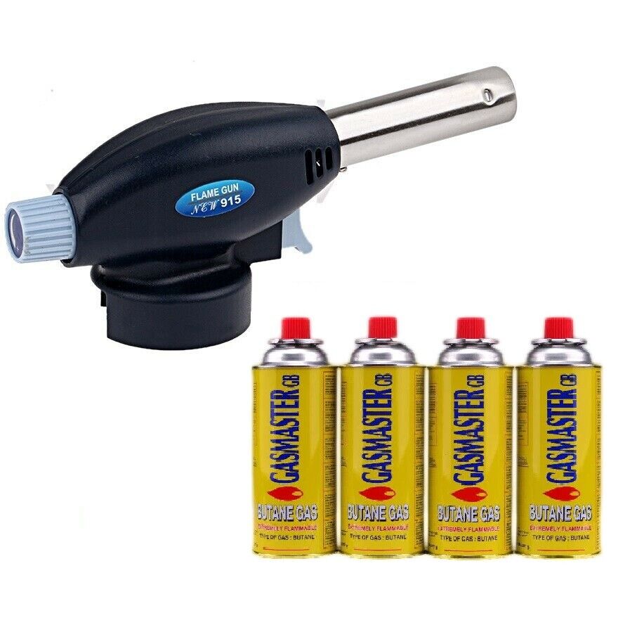 Blow Torch Butane Gas Flamethrower Burner Welding Auto Ignition Camping - Image 9