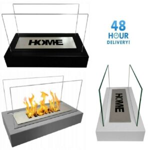 Bio Ethanol Eco Table Fireplace Indoor Outdoor Glass Burner Fire Bioethanol HOME
