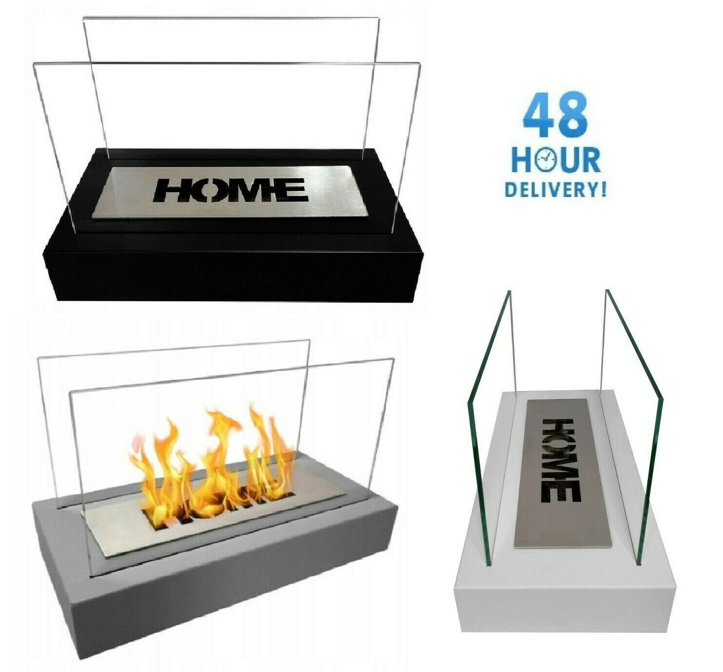 Bio Ethanol Eco Table Fireplace Indoor Outdoor Glass Burner Fire Bioethanol HOME