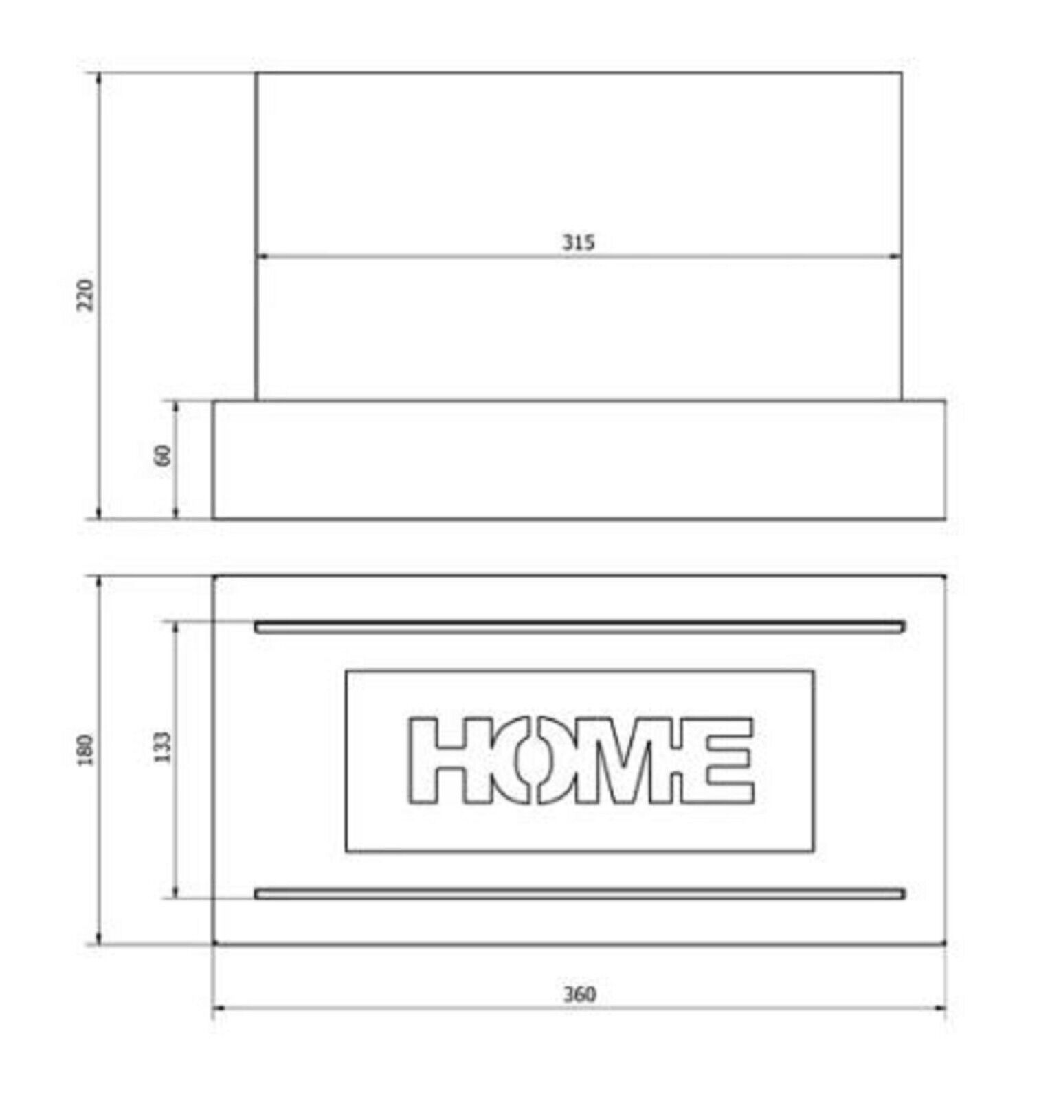 Bio Ethanol Eco Table Fireplace Indoor Outdoor Glass Burner Fire Bioethanol HOME - Image 5