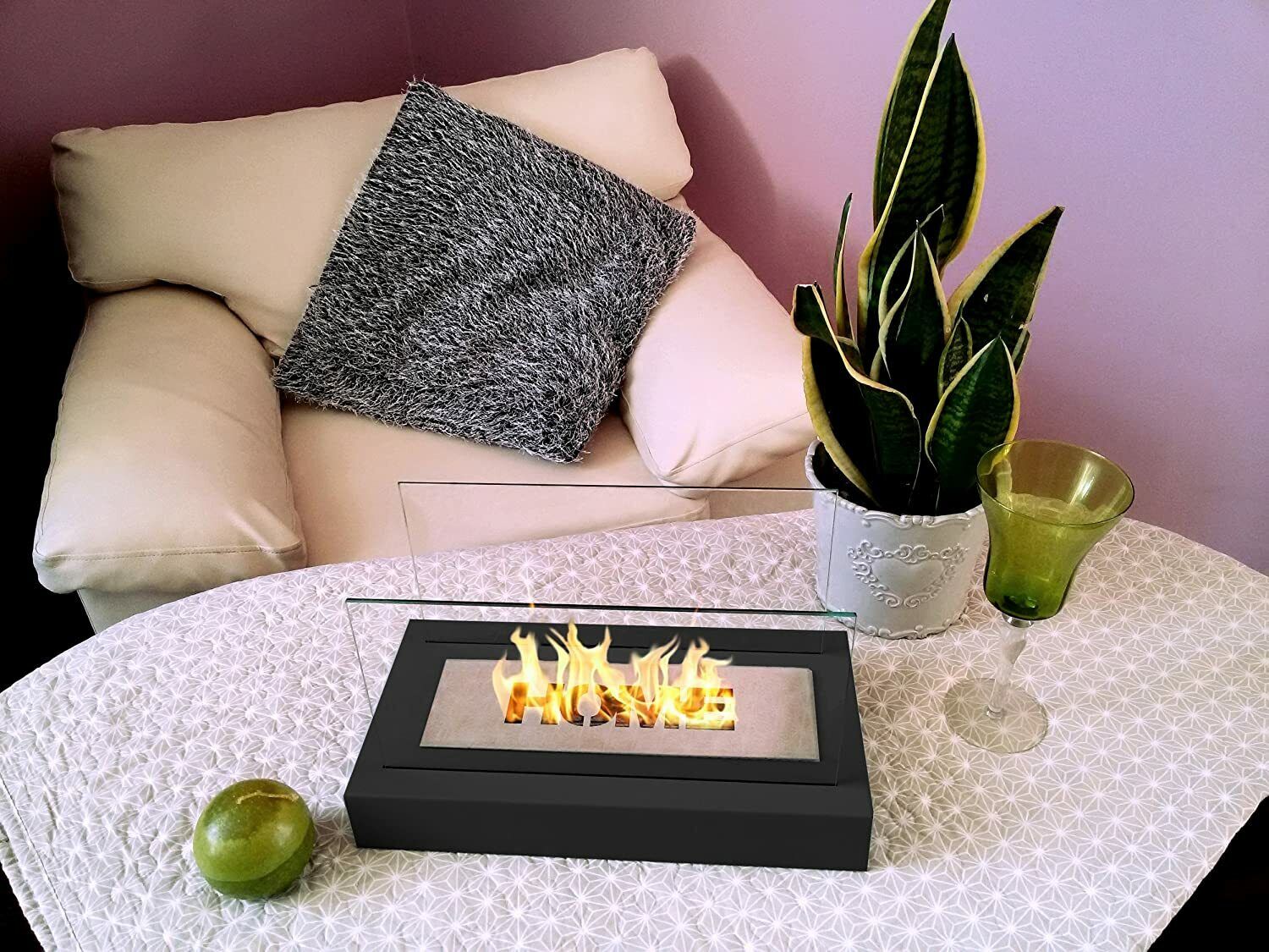 Bio Ethanol Eco Table Fireplace Indoor Outdoor Glass Burner Fire Bioethanol HOME - Image 12