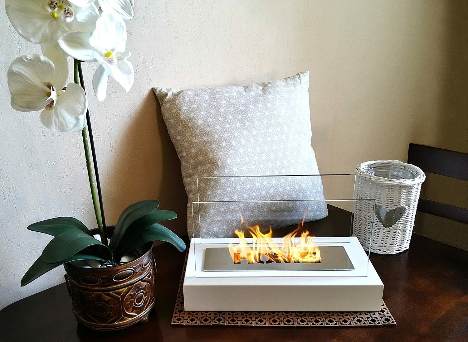 Bio Ethanol Eco Table Fireplace Indoor Outdoor Glass Burner Fire Bioethanol HOME - Image 17