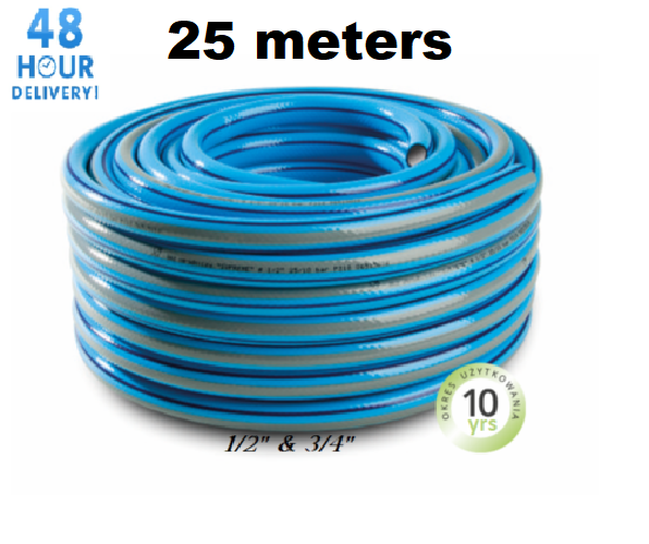 Garden Hose Pipe Reinforced Outdoor Blue Premium 4 Layer 1/2 3/4 25M 50M 1M 10M - Image 4