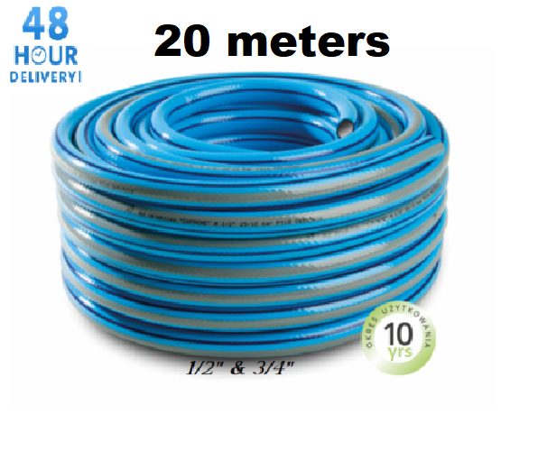 Garden Hose Pipe Reinforced Outdoor Blue Premium 4 Layer 1/2 3/4 25M 50M 1M 10M - Image 9