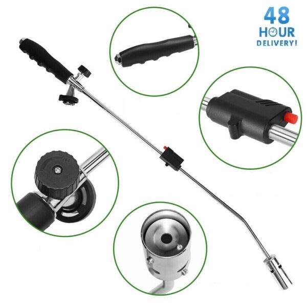 Weed-Wand Gas Burner Moss Fungus Killer Butane Canister Blowtorch Garden Outdoor