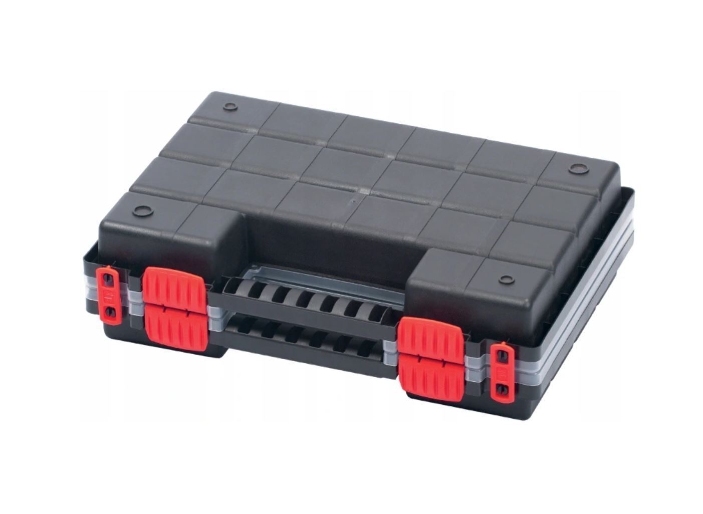 Duo Compartment Storage Tandem Organiser Case Tool Box Adjustable Dividers - Image 4