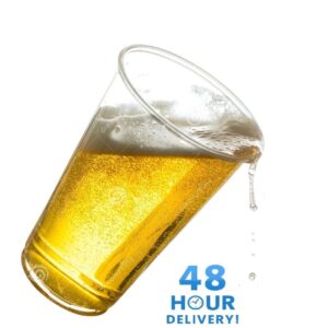 Clear Strong Plastic Pint / Half 1/2 Disposable Beer Glasses Cups Tumblers