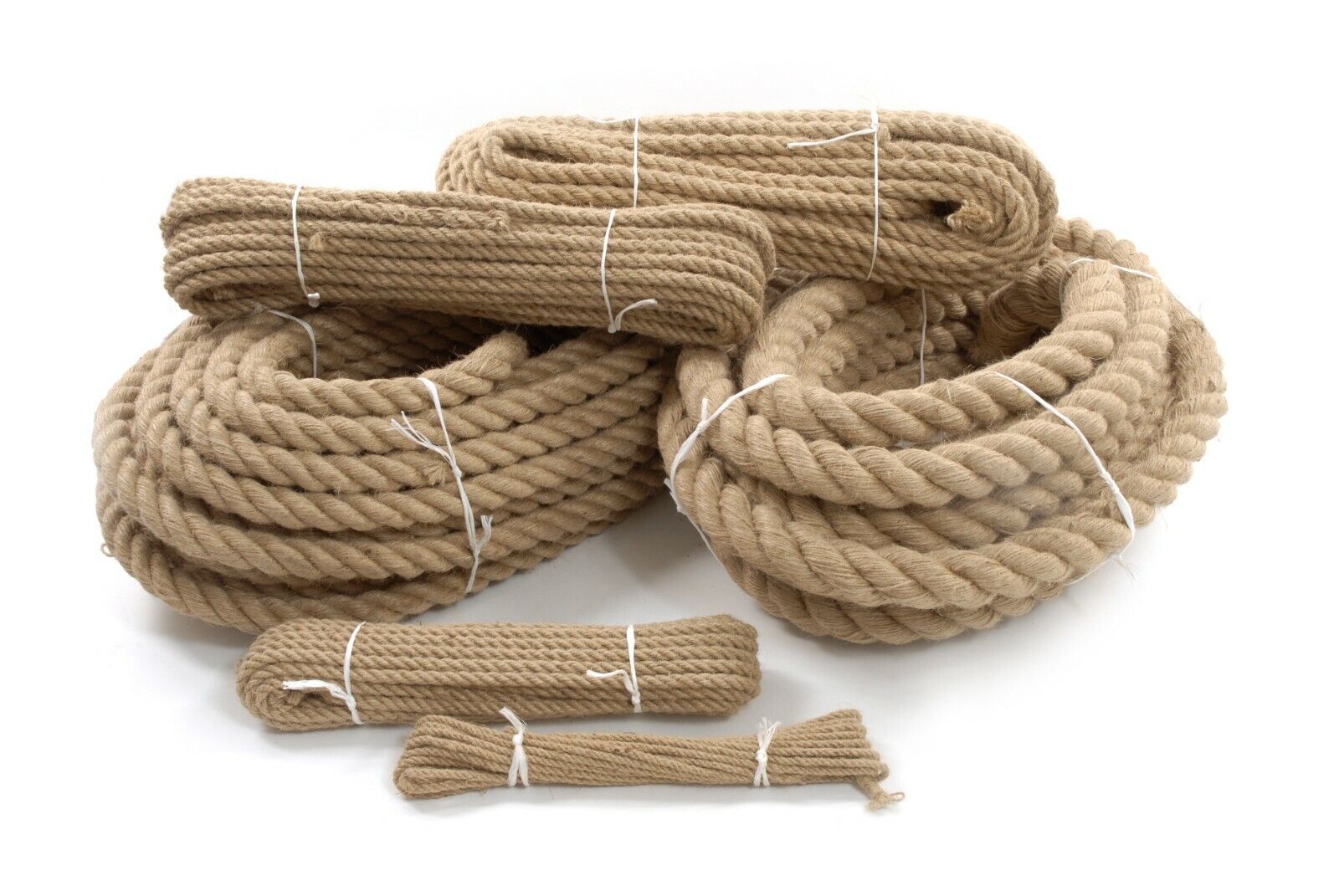 Hessian Jute Natural Rope Twisted Braided Decking Garden Boating Sash 6mm - 50mm - Image 2