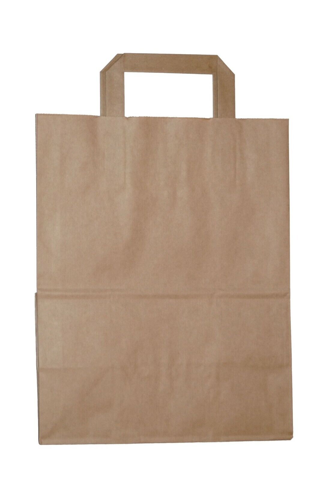 KRAFT PAPER BROWN & WHITE SOS FOOD CARRIER BAGS WITH HANDLES PARTY TAKEAWAY ETC - Image 6