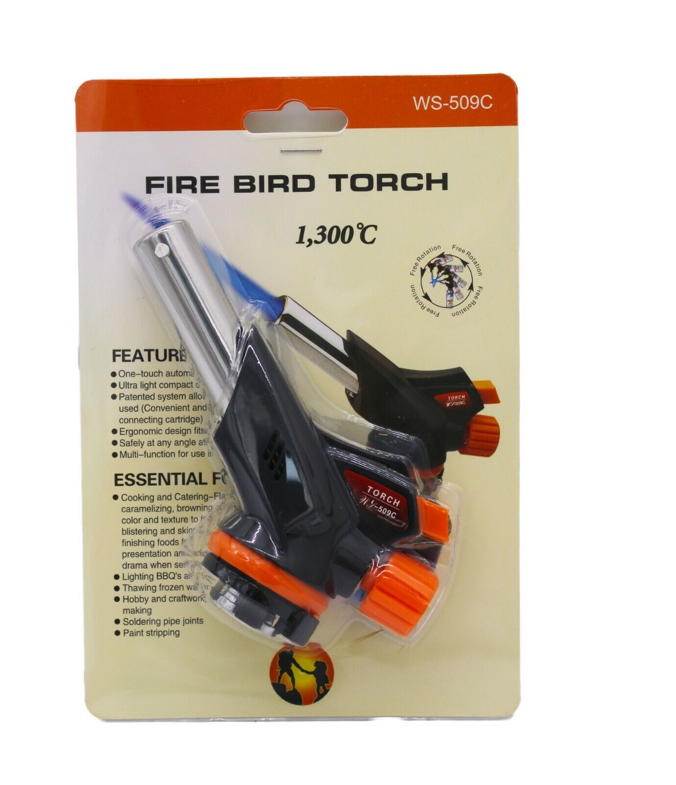 BLOW TORCH BUTANE FLAMETHROWER BURNER WELDING AUTO IGNITION SOLDERING straight - Image 5