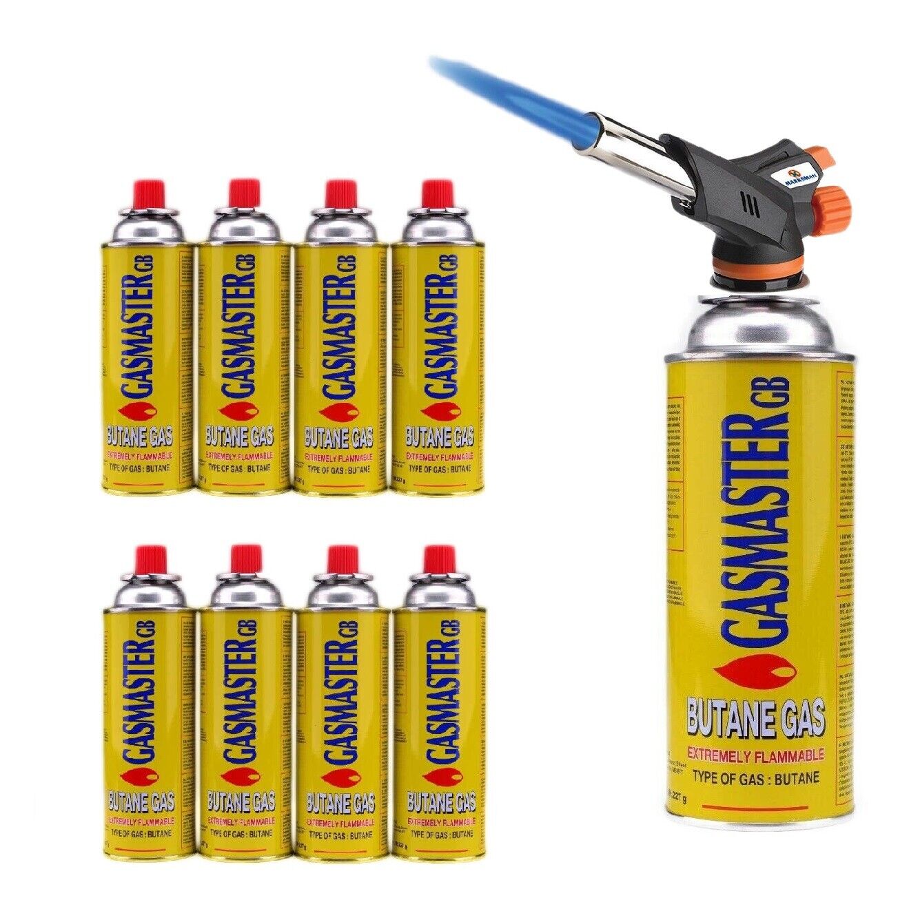 BLOW TORCH BUTANE FLAMETHROWER BURNER WELDING AUTO IGNITION SOLDERING straight - Image 9