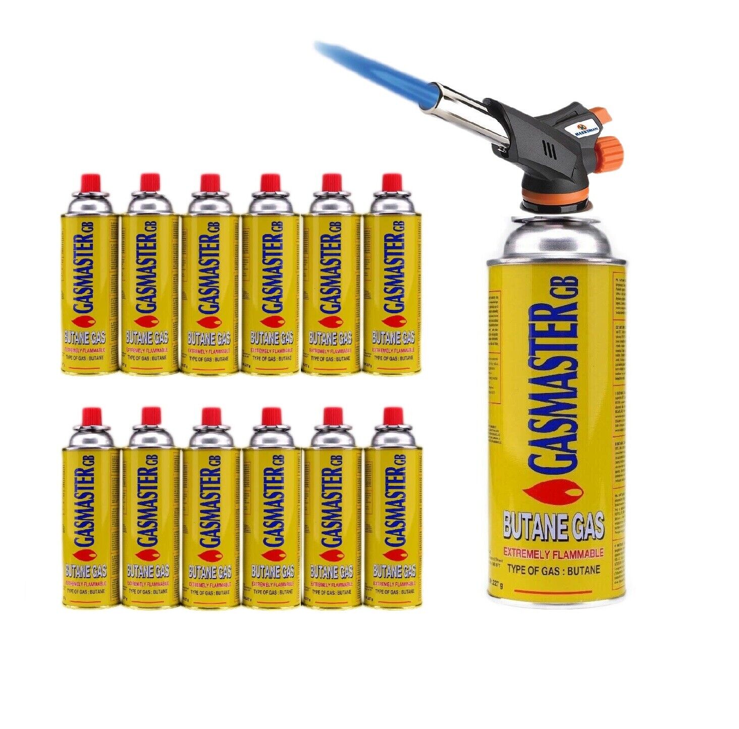 BLOW TORCH BUTANE FLAMETHROWER BURNER WELDING AUTO IGNITION SOLDERING straight - Image 10