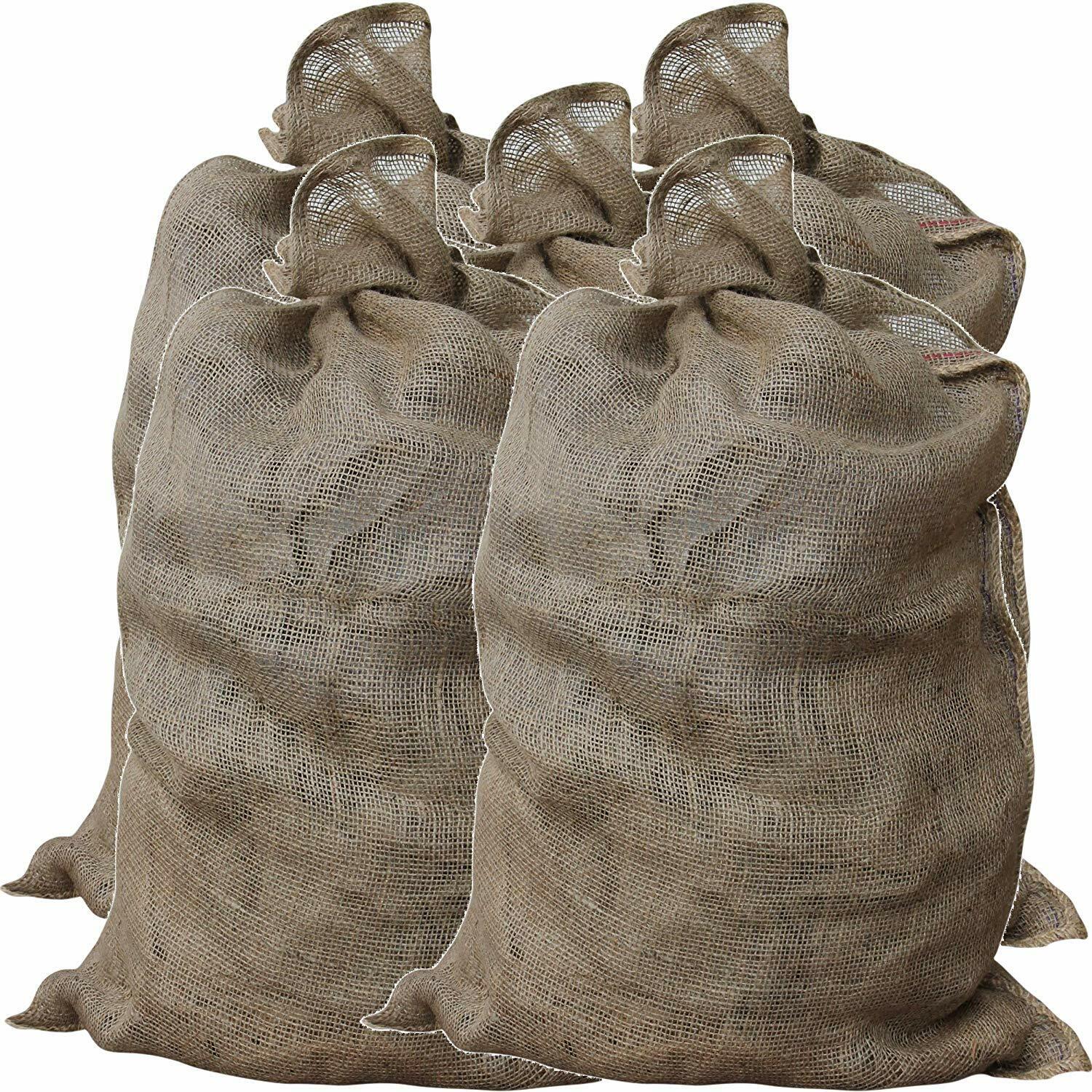 Jute Hessian Sacks Bags 40kg Potato Vegetable Logs Storage Wholesale 60x100cm
