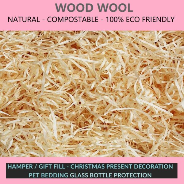 Luxury Dried WOOD WOOL Packaging Fill Filling Hamper Gift Basket WoodWool