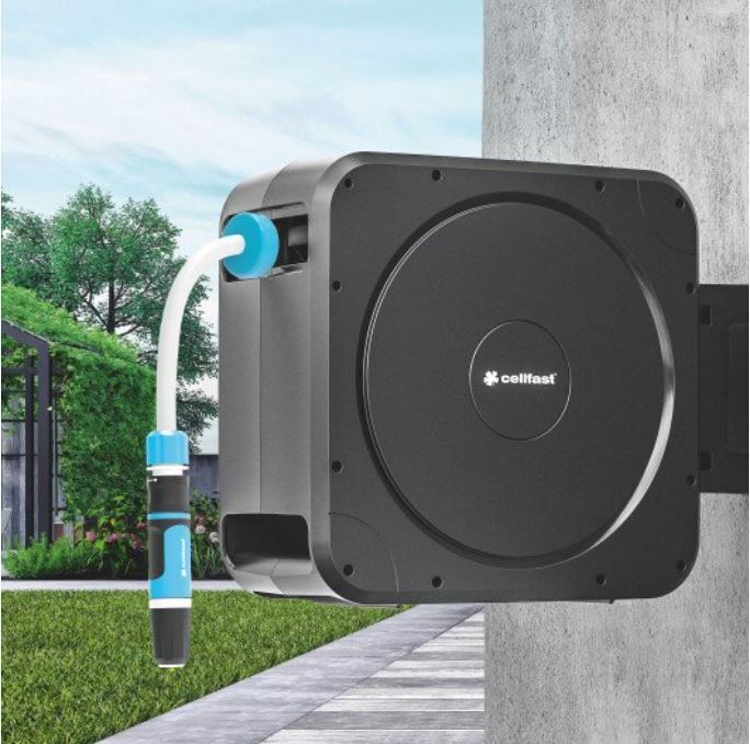 Garden Hose Watering Reel Set Retractable Portable/Wall Mounted Automatic 20m+2