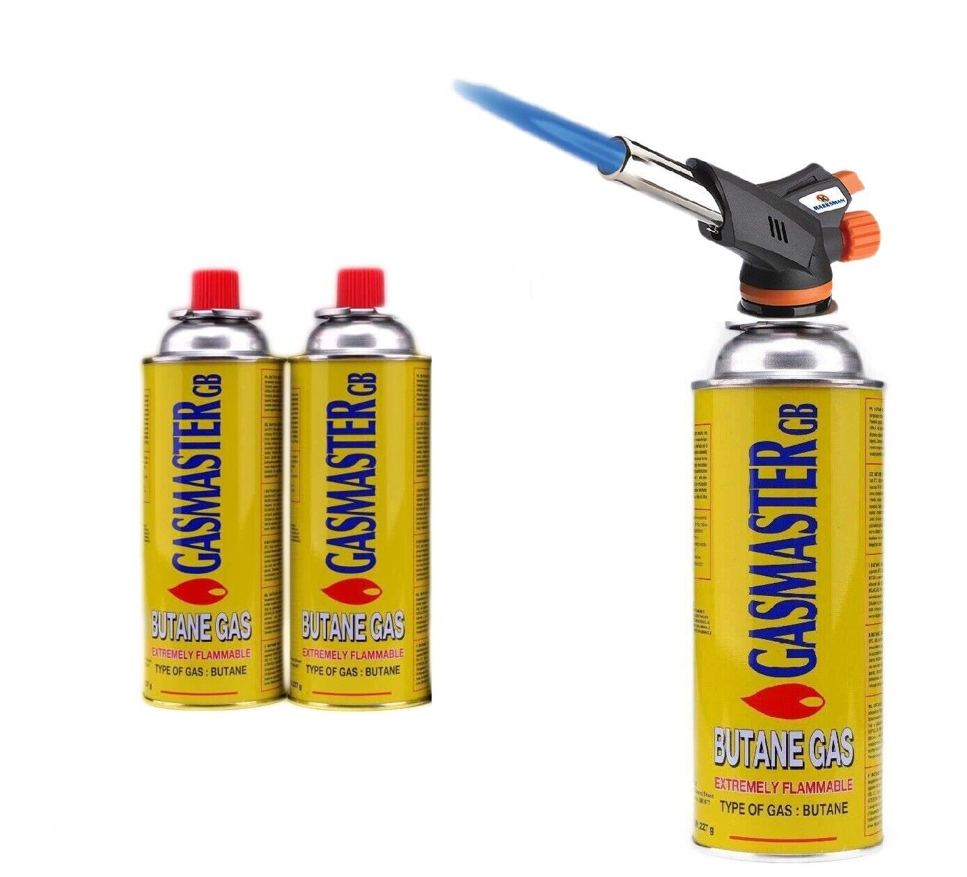 BUTANE BLOW TORCH or FLAMETHROWER WEED BURNER WELDING GAS IGNITION SOLDERING - Image 8