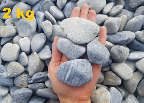 Blue Akron Pebble Sea Depth GARDEN AQUARIUM Decorative Large Garden Stones 3-6cm - Image 11