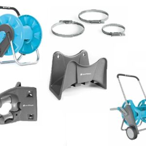 Cellfast Garden Hose Attachment portable hose reel cart clamp mount 30m 45m 60m