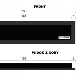 Bio Ethanol Fireplace Bioethanol Fire Wall Mounted Black Matt 180 cm 1800 mm XXL