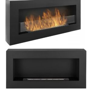 Bio Ethanol Bioethanol Fireplace B2C BOX 900 x 400 Black Eco Product Bioethanol