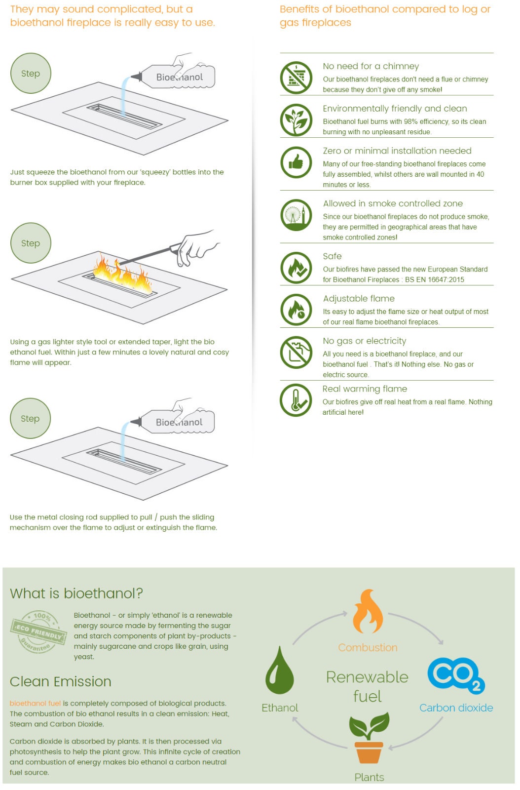 Bio Ethanol Table Fireplace Indoor Outdoor Glass Burner Fire Bioethanol VIC3 Black - Image 6