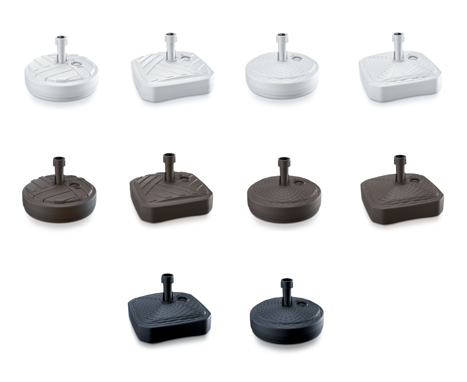 Parasol Umbrella Base Stand Sand Water Plastic Pole Garden Beach Patio Sun Shade