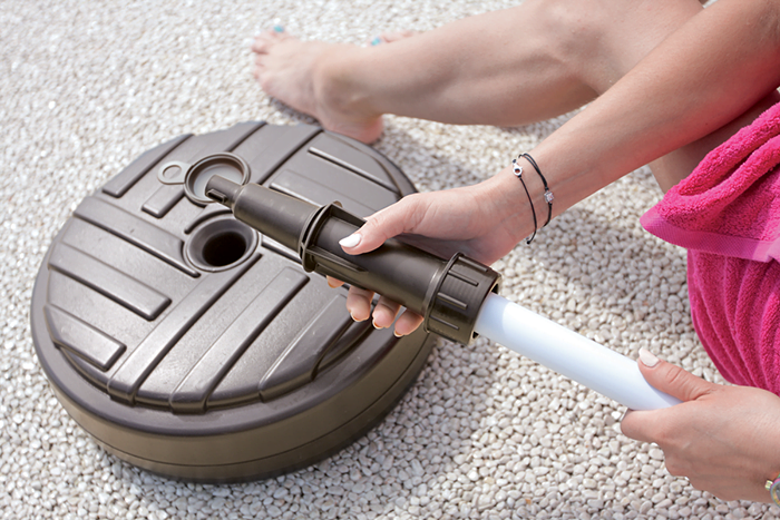 Parasol Umbrella Base Stand Sand Water Plastic Pole Garden Beach Patio Sun Shade - Image 4