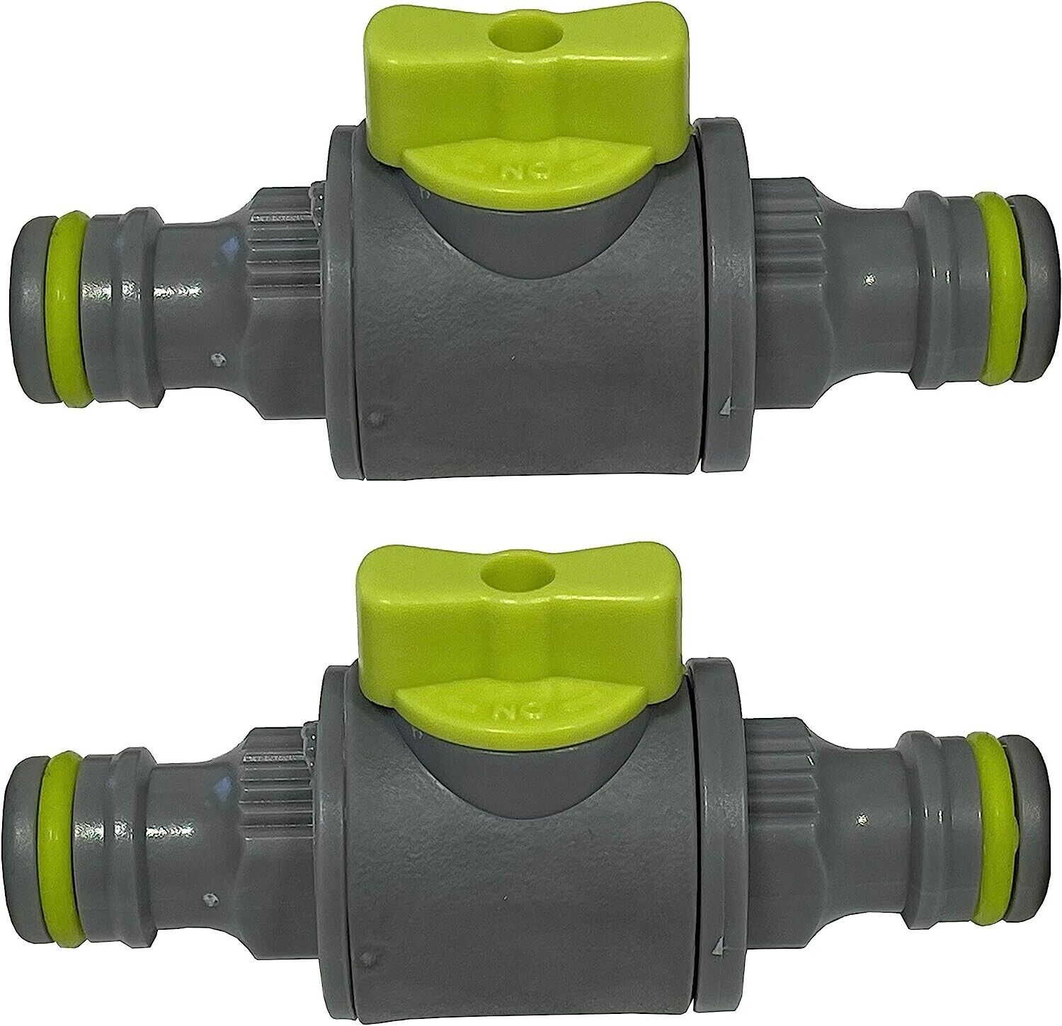 Pack of 2 Quick-Release in-line shut-off valve for garden hose pipe, two pack - Image 3
