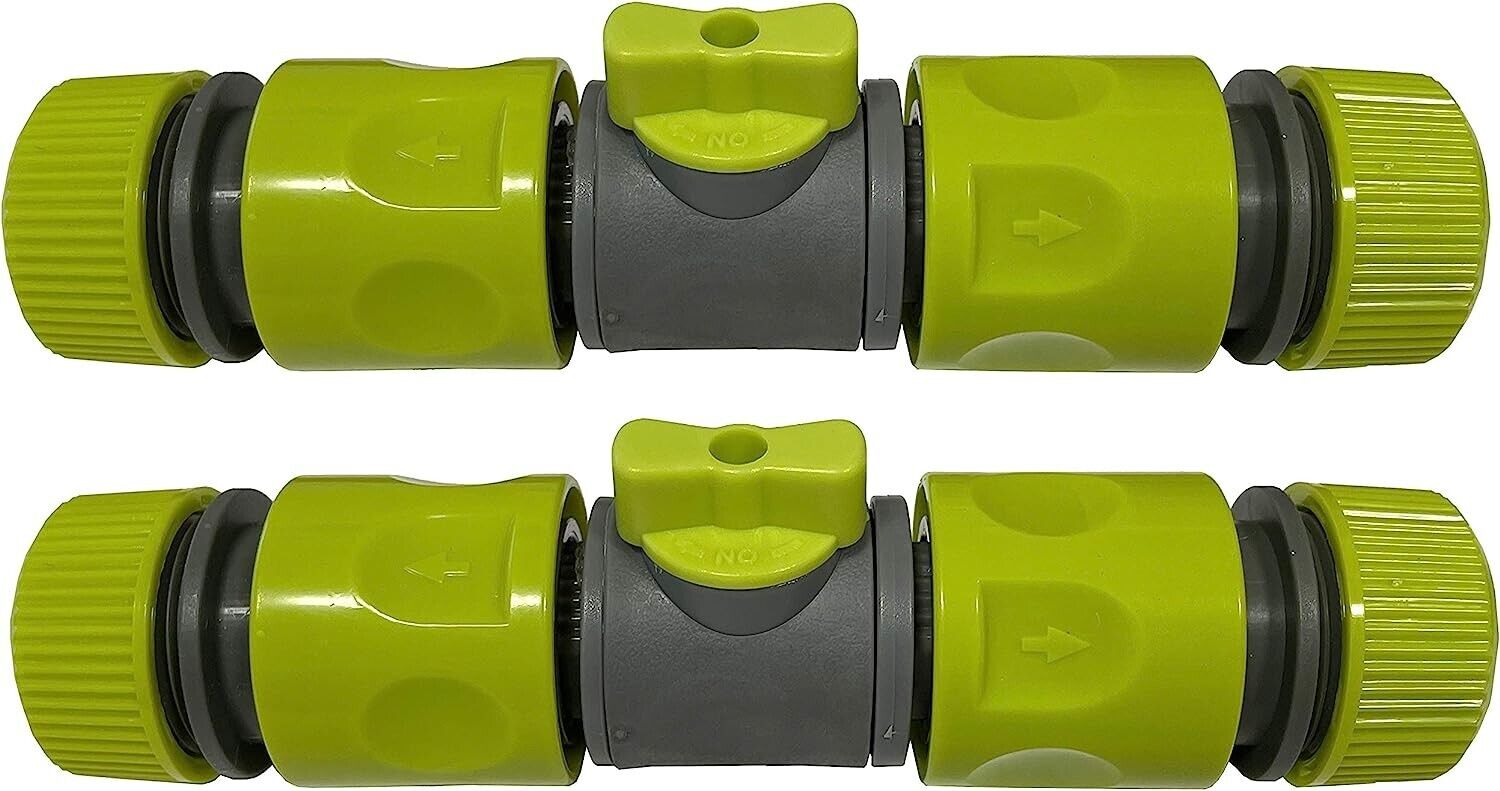Pack of 2 Quick-Release in-line shut-off valve for garden hose pipe, two pack - Image 5