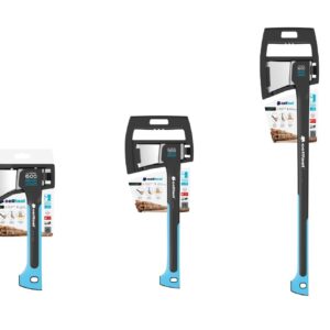 Wood Axe Professional Fibreglass Handle Harden Steel 3 Sizes Log Camping Wood