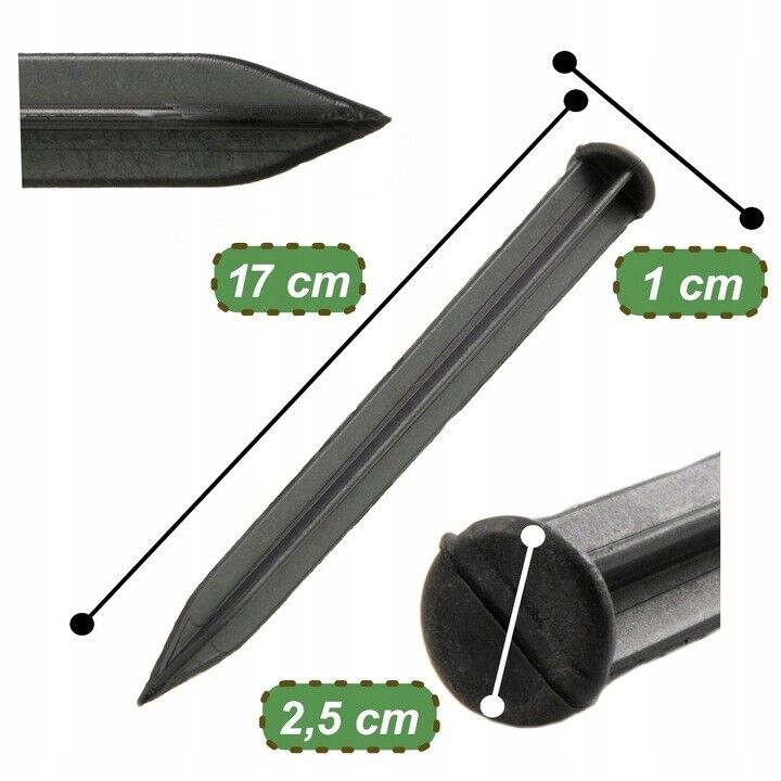 10 - 50 Metre FLEXIBLE GARDEN BORDER GRASS LAWN PATH EDGING WITH PLASTIC PEGS - Image 7