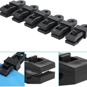 Tarpaulin Clips Multipurpose with Tighten Slide Lock Grip Thumb Screw Heavy Duty
