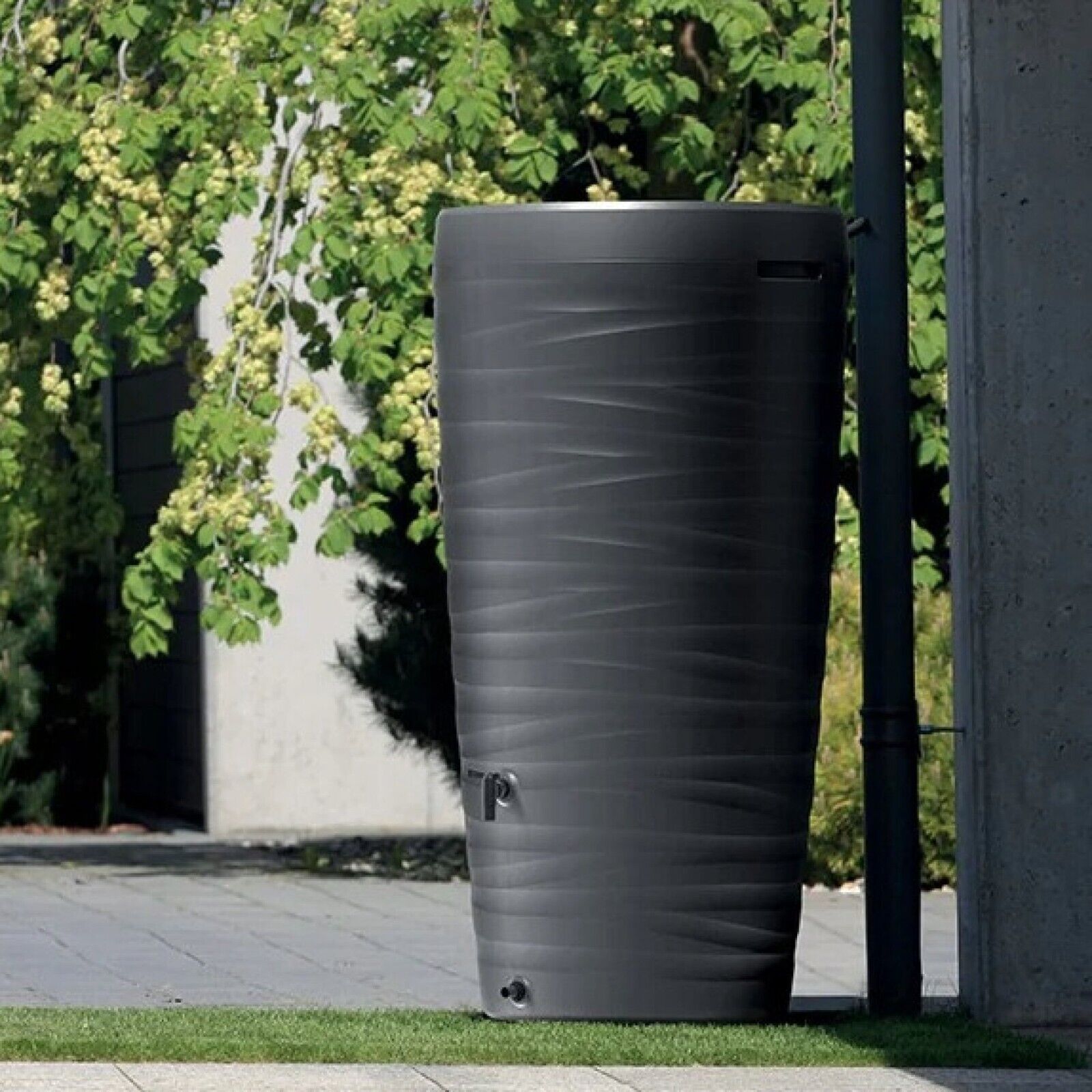 Rainwater tank Water butt Collection Storage Harvesting 240L + connections Maze - Image 5