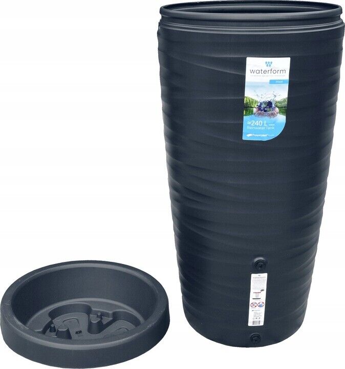 Rainwater tank Water butt Collection Storage Harvesting 240L + connections Maze - Image 13