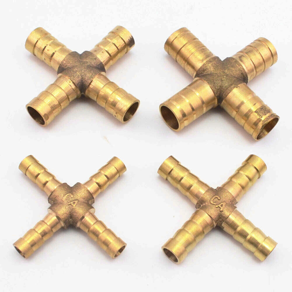 BRASS T Y JOINER Various Piece Fuel Hose Gas Joiner TEE CONNECTOR (VARIOUS SIZE) - Image 3