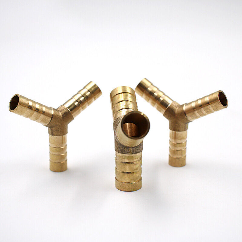 BRASS T Y JOINER Various Piece Fuel Hose Gas Joiner TEE CONNECTOR (VARIOUS SIZE) - Image 7