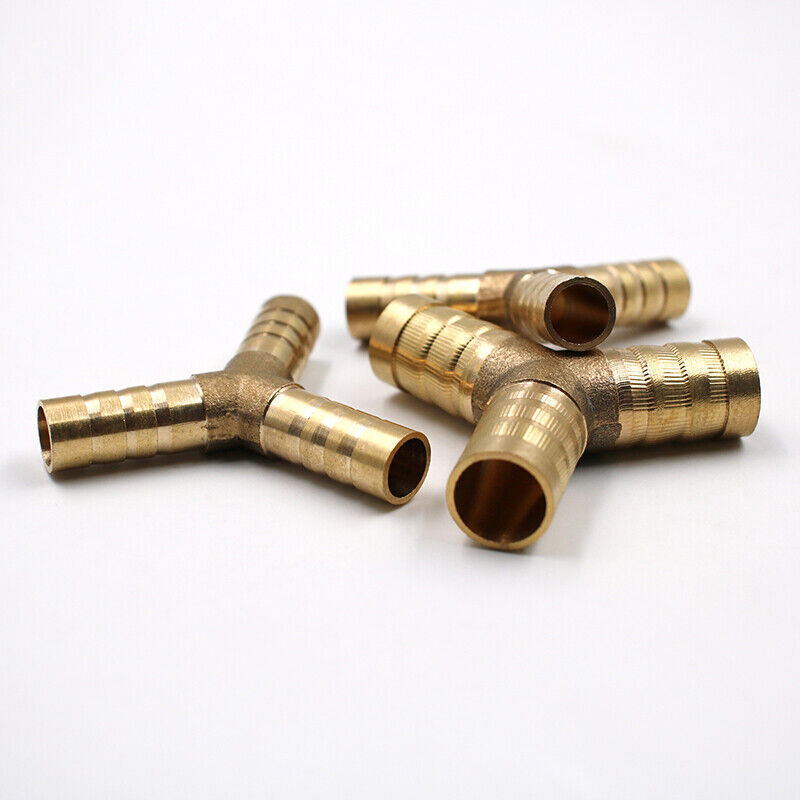 BRASS T Y JOINER Various Piece Fuel Hose Gas Joiner TEE CONNECTOR (VARIOUS SIZE) - Image 8