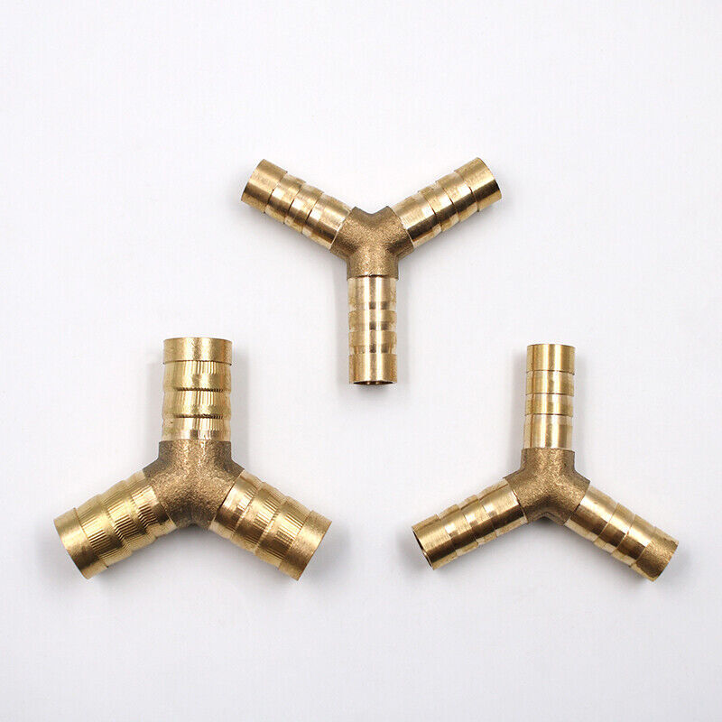 BRASS T Y JOINER Various Piece Fuel Hose Gas Joiner TEE CONNECTOR (VARIOUS SIZE) - Image 9