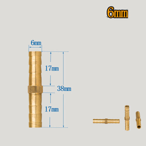 BRASS T Y JOINER Various Piece Fuel Hose Gas Joiner TEE CONNECTOR (VARIOUS SIZE) - Image 21