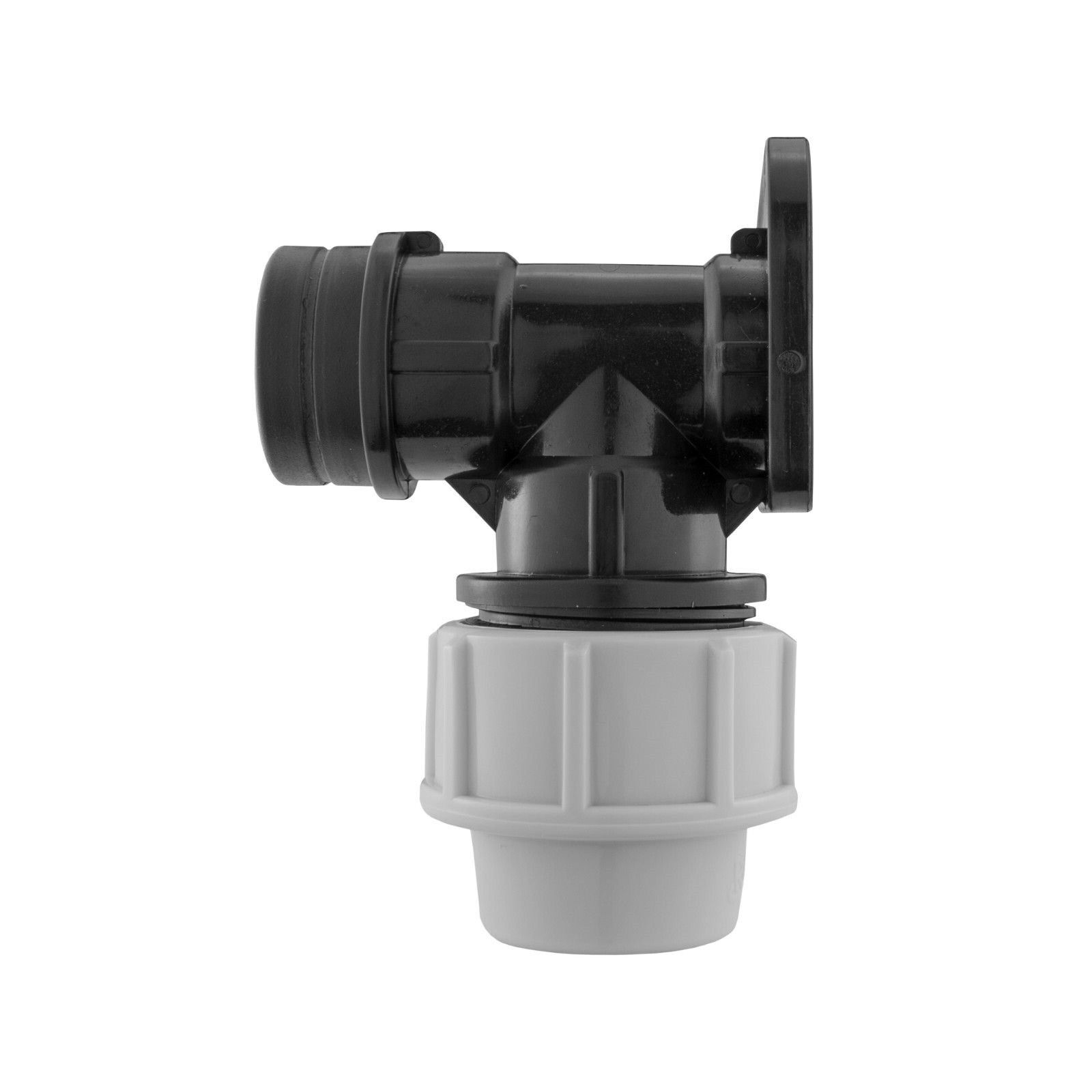 MDPE Compression Wall Flange Plate + Hozelock Compatible Quick Connect Tap - Image 21