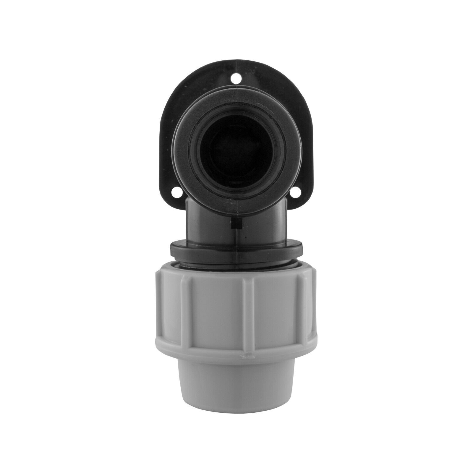 MDPE Compression Wall Flange Plate + Hozelock Compatible Quick Connect Tap - Image 22